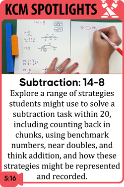 Subtraction within 20: A Range of Strategies for Solving 14-8